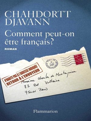 cover image of Comment peut-on être français ?